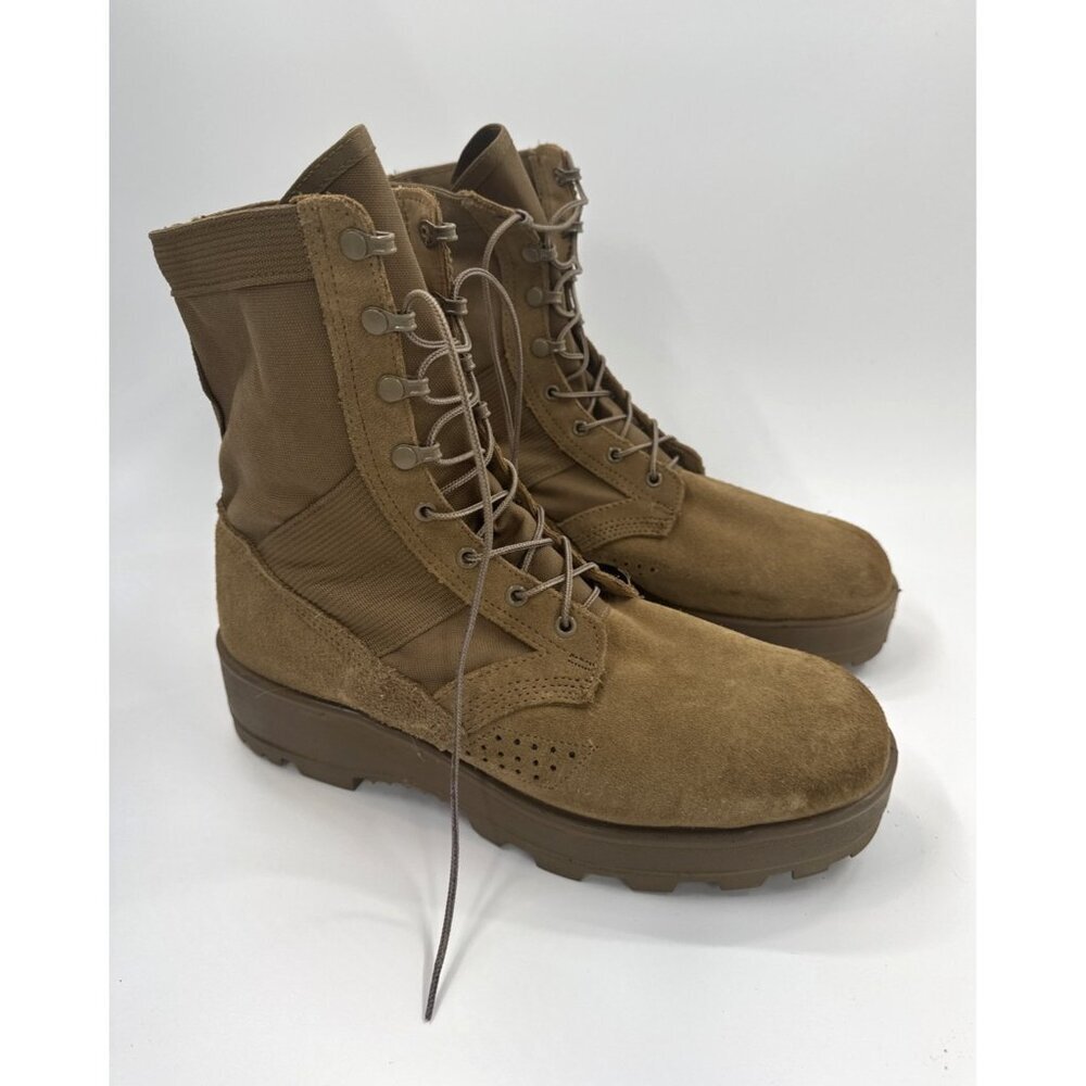 Jungle Combat Boots Mens 13 R Brown Leather Military Vibram Soles 2016 NWOT